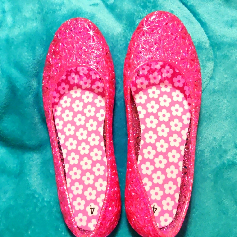 Jelly Flats PINK  VINTAGE RUNS LARGE